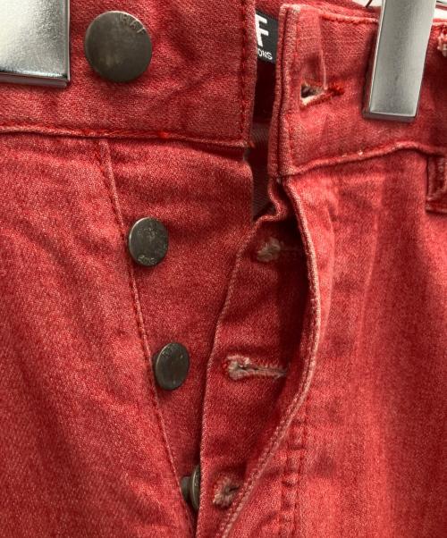 RAF SIMONS（ラフシモンズ）RAF SIMONS (ラフシモンズ) デニムパンツ レッド サイズ:SIZE 73.5cm (W29)の古着・服飾アイテム