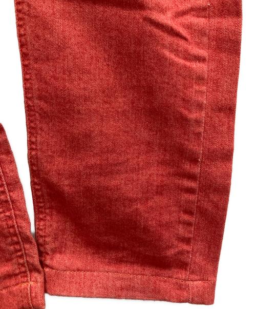 RAF SIMONS（ラフシモンズ）RAF SIMONS (ラフシモンズ) デニムパンツ レッド サイズ:SIZE 73.5cm (W29)の古着・服飾アイテム