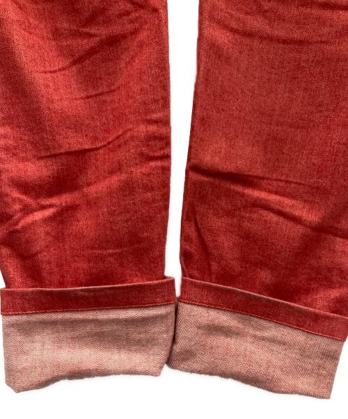 RAF SIMONS（ラフシモンズ）RAF SIMONS (ラフシモンズ) デニムパンツ レッド サイズ:SIZE 73.5cm (W29)の古着・服飾アイテム