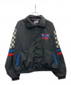 ASHLEYアシュレイ）の古着「ナイロンジャケット」｜ブラック×ブルー
