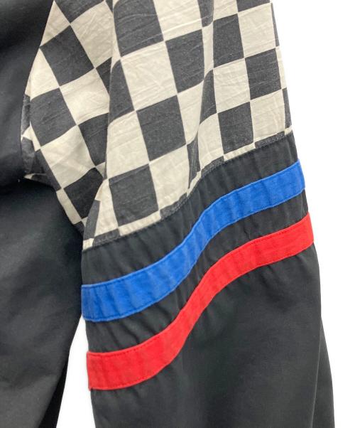 ASHLEY（アシュレイ）ashley (アシュレイ) ナイロンジャケット ブラック×ブルー サイズ:XXLの古着・服飾アイテム