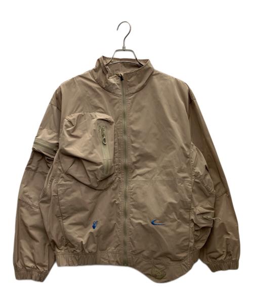 NIKE（ナイキ）NIKE (ナイキ) OFFWHITE (オフホワイト) ナイロンジャケット ベージュ サイズ:Mの古着・服飾アイテム