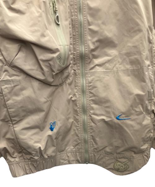 NIKE（ナイキ）NIKE (ナイキ) OFFWHITE (オフホワイト) ナイロンジャケット ベージュ サイズ:Mの古着・服飾アイテム