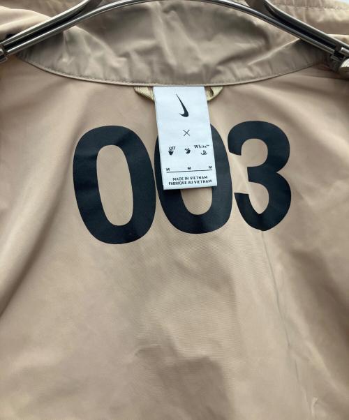 NIKE（ナイキ）NIKE (ナイキ) OFFWHITE (オフホワイト) ナイロンジャケット ベージュ サイズ:Mの古着・服飾アイテム