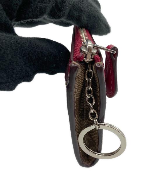 COACH（コーチ）COACH (コーチ) パスケース ブラウン×レッドの古着・服飾アイテム