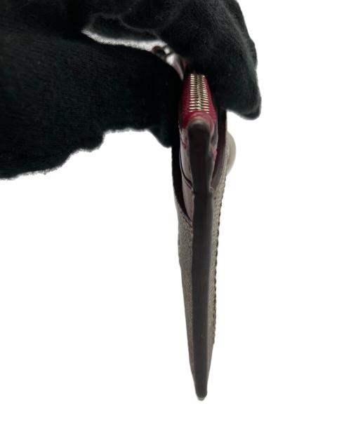 COACH（コーチ）COACH (コーチ) パスケース ブラウン×レッドの古着・服飾アイテム