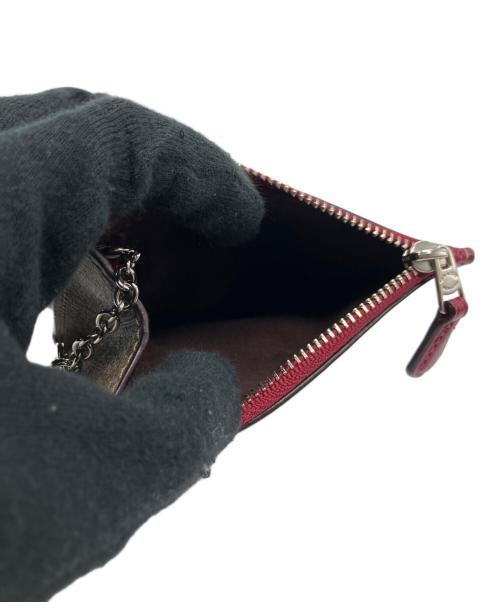 COACH（コーチ）COACH (コーチ) パスケース ブラウン×レッドの古着・服飾アイテム