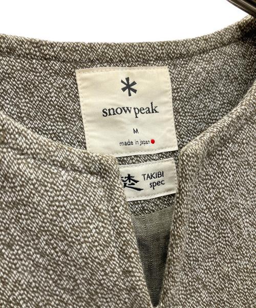 Snow peak（スノーピーク）snow peak (スノーピーク) TAKIBI C/W Serge Vest ブラウン サイズ:Ｍの古着・服飾アイテム