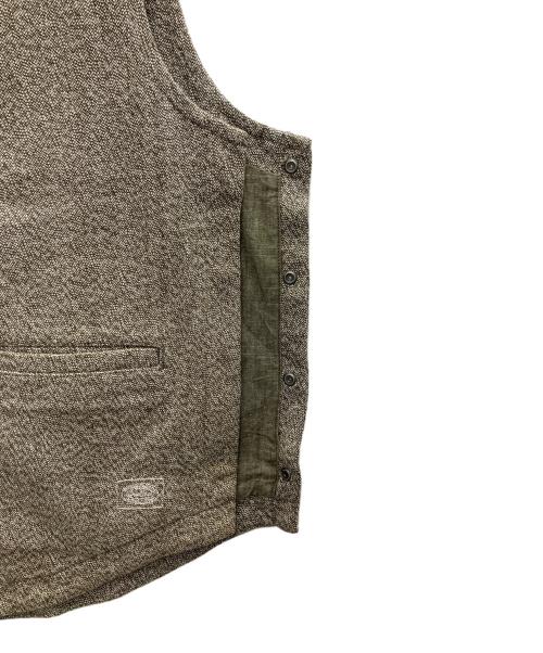 Snow peak（スノーピーク）snow peak (スノーピーク) TAKIBI C/W Serge Vest ブラウン サイズ:Ｍの古着・服飾アイテム