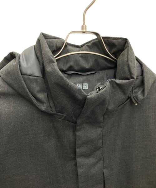 UNIQLO（ユニクロ）UNIQLO (ユニクロ) ハイブリッドダウンコート ダークグレー サイズ:Ｌの古着・服飾アイテム