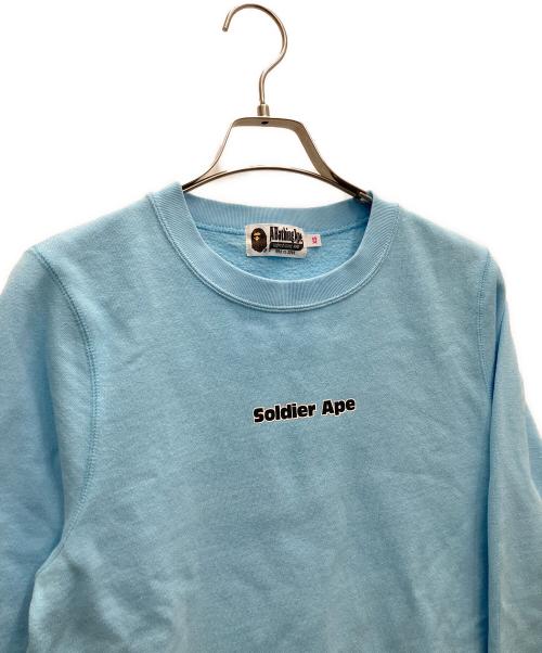 A BATHING APE（ア ベイシング エイプ）A BATHING APE (ア ベイシング エイプ) プルオーバートレーナー スカイブルー サイズ:XSの古着・服飾アイテム