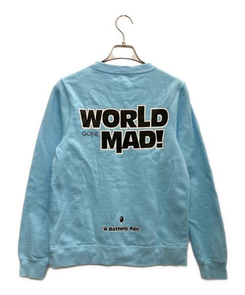 A BATHING APE（ア ベイシング エイプ）A BATHING APE (ア ベイシング エイプ) プルオーバートレーナー スカイブルー サイズ:XSの古着・服飾アイテム
