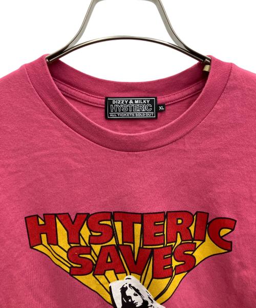 Hysteric Glamour（ヒステリックグラマー）Hysteric Glamour (ヒステリックグラマー) 半袖カットソー ショッキングピンク サイズ:XLの古着・服飾アイテム