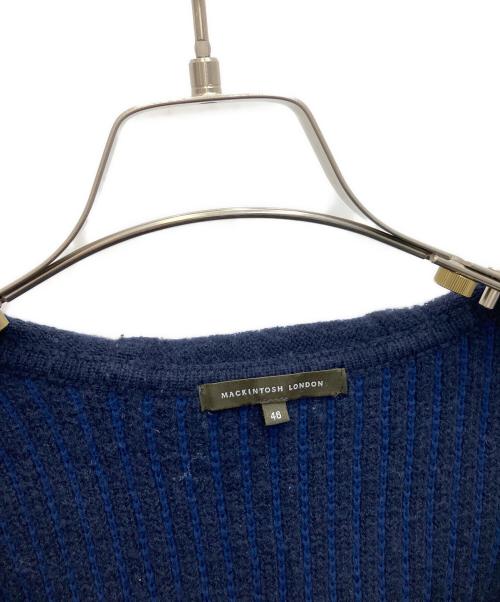 MACKINTOSH LONDON（マッキントッシュ ロンドン）MACKINTOSH LONDON (マッキントッシュ ロンドン) ニットジャケット ネイビー サイズ:SIZE46の古着・服飾アイテム