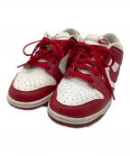 NIKEナイキ）の古着「NIKE W DUNK LOW NEXT NATURE WHITE/GYM RED」｜ホワイト×レッド