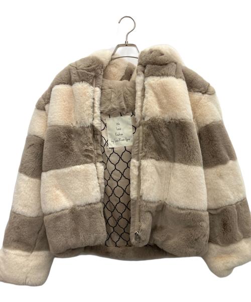 Sea Room lynn（シールームリン）Sea Room lynn (シールームリン) バイカラーフードFURパーカー ブラウン サイズ:FREEの古着・服飾アイテム