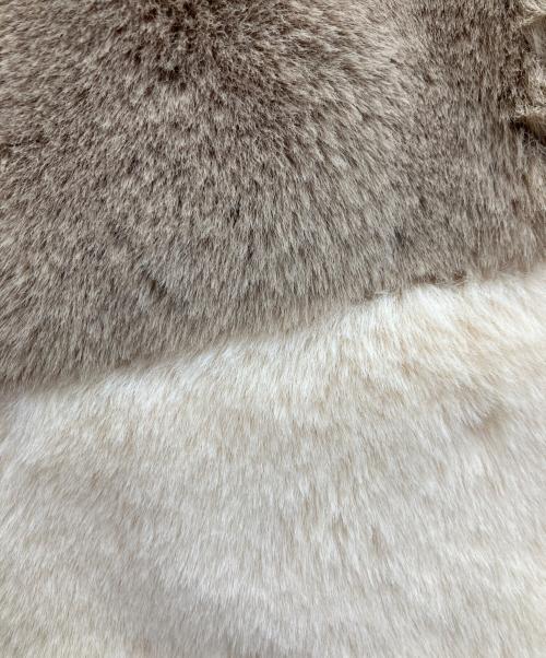 Sea Room lynn（シールームリン）Sea Room lynn (シールームリン) バイカラーフードFURパーカー ブラウン サイズ:FREEの古着・服飾アイテム