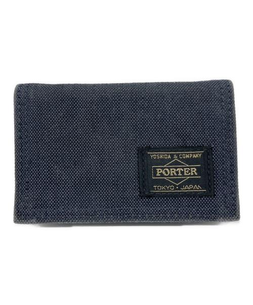 PORTER（ポーター）PORTER (ポーター) カードケース ネイビーの古着・服飾アイテム