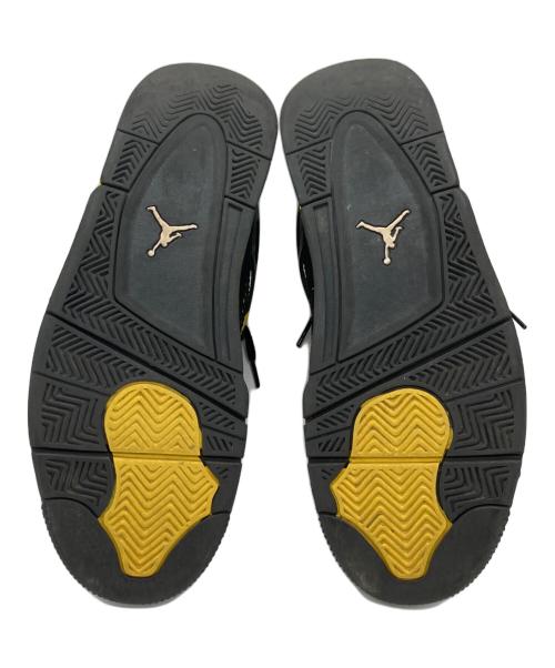 NIKE（ナイキ）NIKE (ナイキ) AIR JORDAN 4 RETRO ブラック×イエロー サイズ:26.5の古着・服飾アイテム