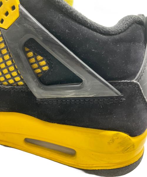 NIKE（ナイキ）NIKE (ナイキ) AIR JORDAN 4 RETRO ブラック×イエロー サイズ:26.5の古着・服飾アイテム