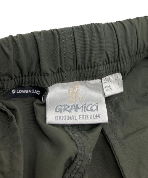 GRAMICCI（グラミチ）GRAMICCI (グラミチ) LOWERCASE (ロウワーケース) ナイロンパッカブルトラックパンツ カーキ サイズ:Lの古着・服飾アイテム