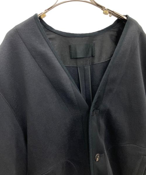TARO HORIUCHI（タロウホリウチ）TARO HORIUCHI (タロウホリウチ) ノーカラーコート ブラック サイズ:SIZE46の古着・服飾アイテム