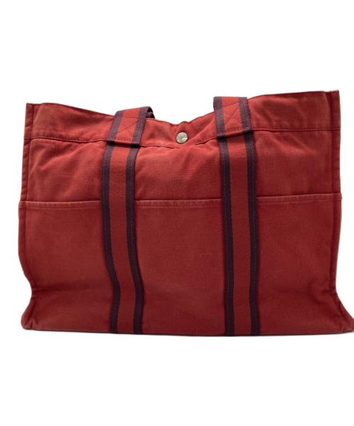 HERMES（エルメス）HERMES (エルメス) フールトゥMMトートバッグ レッドの古着・服飾アイテム