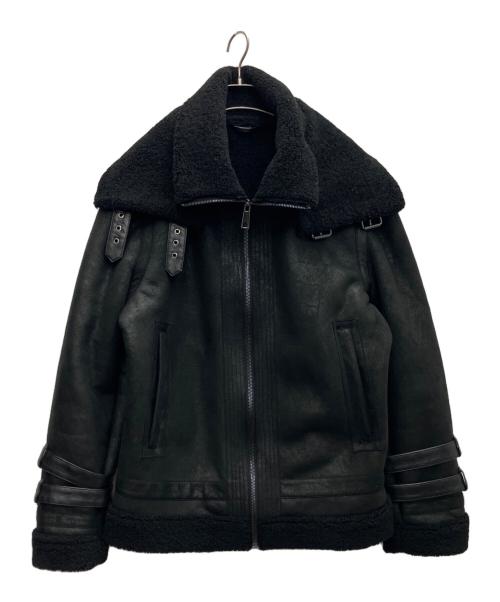 ZARA（ザラ）ZARA (ザラ) ムートンジャケット ブラック サイズ:Lの古着・服飾アイテム