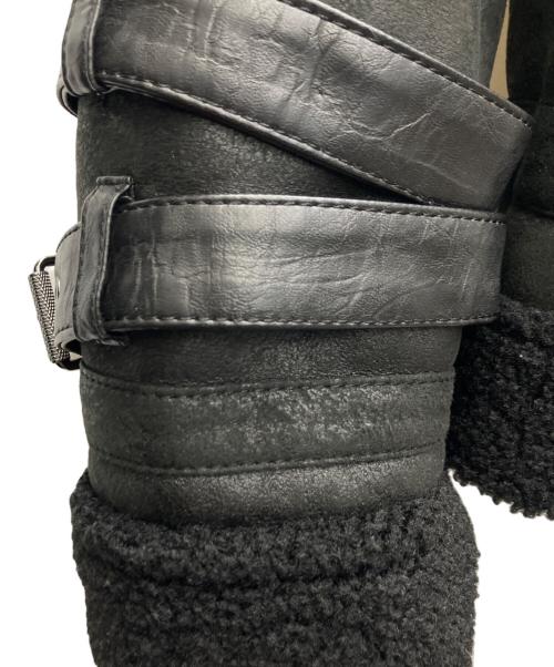 ZARA（ザラ）ZARA (ザラ) ムートンジャケット ブラック サイズ:Lの古着・服飾アイテム