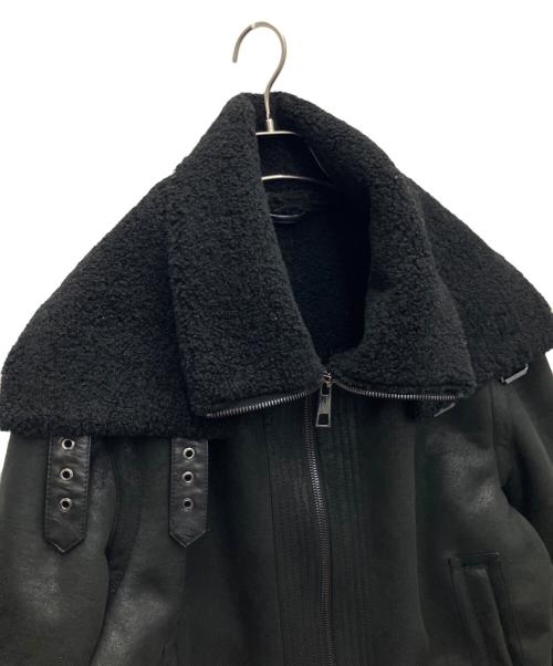 ZARA（ザラ）ZARA (ザラ) ムートンジャケット ブラック サイズ:Lの古着・服飾アイテム