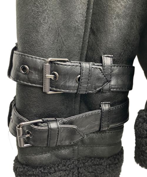 ZARA（ザラ）ZARA (ザラ) ムートンジャケット ブラック サイズ:Lの古着・服飾アイテム