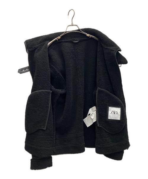 ZARA（ザラ）ZARA (ザラ) ムートンジャケット ブラック サイズ:Lの古着・服飾アイテム