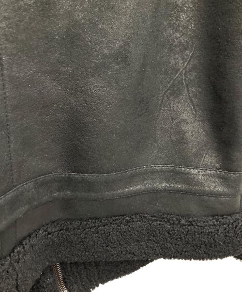 ZARA（ザラ）ZARA (ザラ) ムートンジャケット ブラック サイズ:Lの古着・服飾アイテム