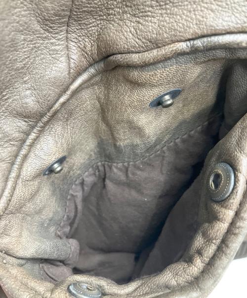 DOLCE & GABBANA（ドルチェ＆ガッバーナ）DOLCE & GABBANA (ドルチェ＆ガッバーナ) レザージャケット ブラウン サイズ:SIZE52の古着・服飾アイテム