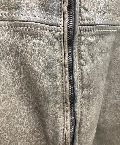 DOLCE & GABBANA（ドルチェ＆ガッバーナ）DOLCE & GABBANA (ドルチェ＆ガッバーナ) レザージャケット ブラウン サイズ:SIZE52の古着・服飾アイテム