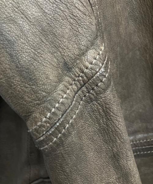 DOLCE & GABBANA（ドルチェ＆ガッバーナ）DOLCE & GABBANA (ドルチェ＆ガッバーナ) レザージャケット ブラウン サイズ:SIZE52の古着・服飾アイテム