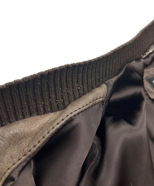 DOLCE & GABBANA（ドルチェ＆ガッバーナ）DOLCE & GABBANA (ドルチェ＆ガッバーナ) レザージャケット ブラウン サイズ:SIZE52の古着・服飾アイテム