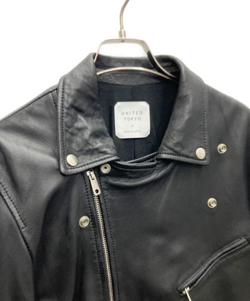 UNITED TOKYO（ユナイテッドトーキョー）UNITED TOKYO (ユナイテッドトーキョー) レザージャケット ブラック サイズ:SIZE3の古着・服飾アイテム