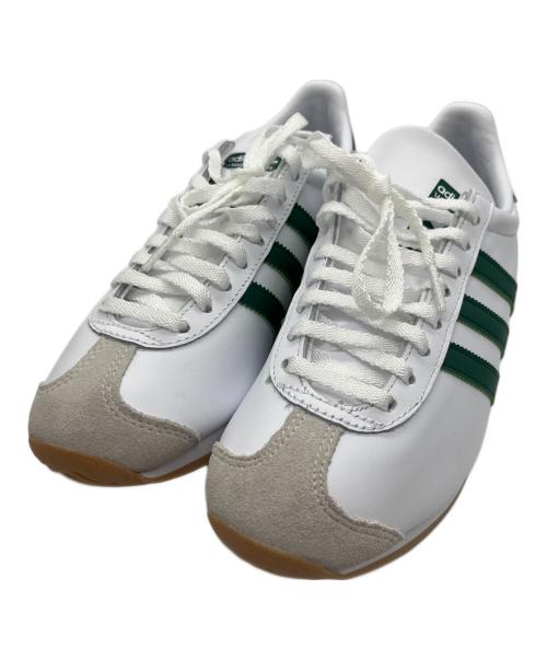 adidas Originals（アディダスオリジナル）adidas Originals (アディダスオリジナル) Country II(カントリー II) ホワイト×グリーン サイズ:26cmの古着・服飾アイテム