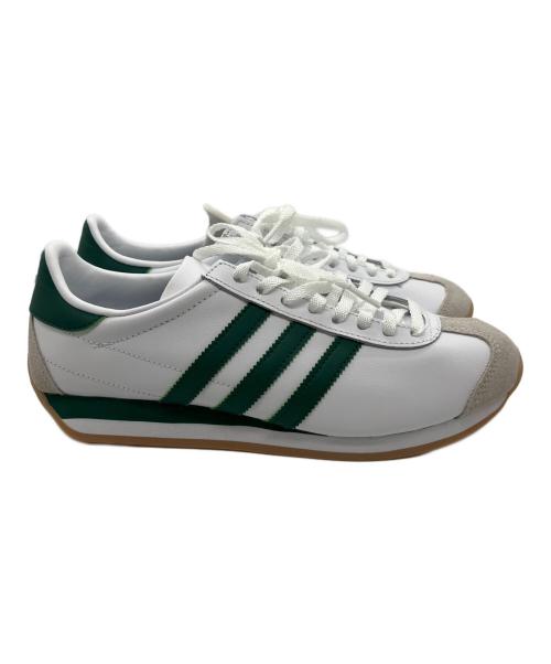 adidas Originals（アディダスオリジナル）adidas Originals (アディダスオリジナル) Country II(カントリー II) ホワイト×グリーン サイズ:26cmの古着・服飾アイテム