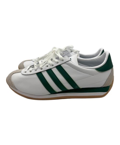 adidas Originals（アディダスオリジナル）adidas Originals (アディダスオリジナル) Country II(カントリー II) ホワイト×グリーン サイズ:26cmの古着・服飾アイテム