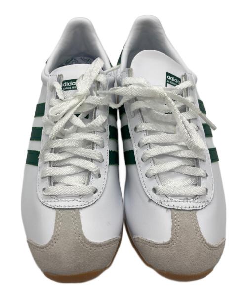 adidas Originals（アディダスオリジナル）adidas Originals (アディダスオリジナル) Country II(カントリー II) ホワイト×グリーン サイズ:26cmの古着・服飾アイテム
