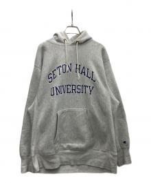 Champion REVERSE WEAVE（チャンピオン リバース ウィーブ）の古着「プルオーバーパーカー」｜グレー