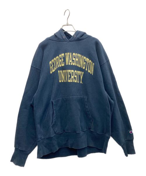 Champion REVERSE WEAVE（チャンピオン リバース ウィーブ）Champion REVERSE WEAVE (チャンピオン リバース ウィーブ) プルオーバーパーカー ネイビー サイズ:XLの古着・服飾アイテム