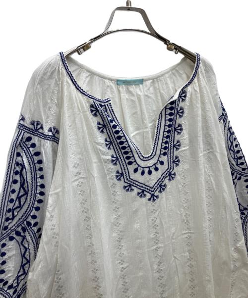 ne quittez pas（ヌキテパ）ne quittez pas (ヌキテパ) 長袖ワンピース ホワイト サイズ:SIZEFREEの古着・服飾アイテム