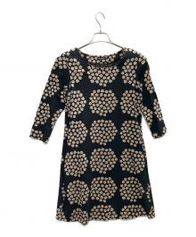 marimekko（マリメッコ）の古着「長袖ワンピース」｜ブラック