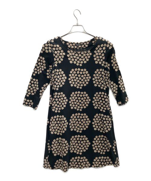 marimekko（マリメッコ）marimekko (マリメッコ) 長袖ワンピース ブラック サイズ:XSの古着・服飾アイテム