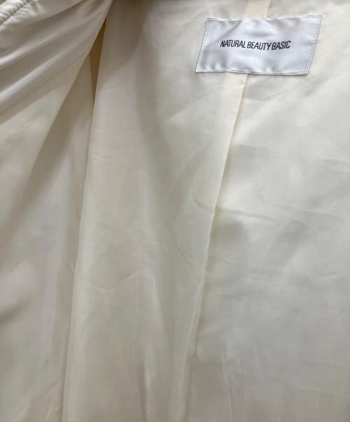 NATURAL BEAUTY BASIC（ナチュラルビューティーベーシック）NATURAL BEAUTY BASIC (ナチュラルビューティーベーシック) ダウンジャケット ホワイト サイズ:Sの古着・服飾アイテム