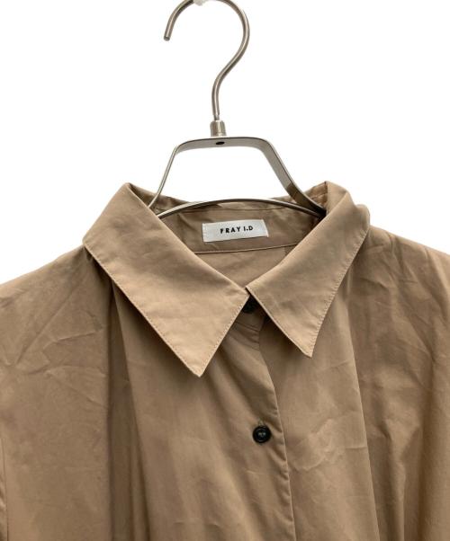 FRAY ID（フレイ アイディー）FRAY ID (フレイ アイディー) 長袖ワンピース ベージュ サイズ:SIZE0の古着・服飾アイテム
