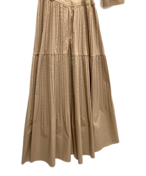 FRAY ID（フレイ アイディー）FRAY ID (フレイ アイディー) 長袖ワンピース ベージュ サイズ:SIZE0の古着・服飾アイテム